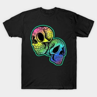 day of the dead skulls T-Shirt